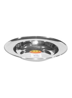 Buy Stainless Steel Soup Plate Silver 28cm in UAE