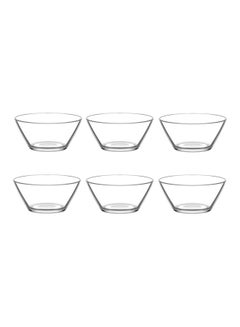 Buy 6-Piece Vega Bowl Set Clear 345ml in UAE