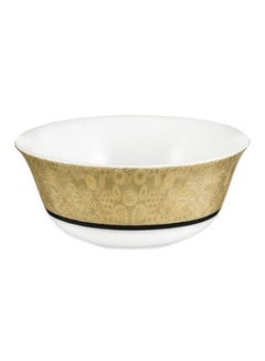 Buy 6-Piece Value Pack Essence Celebration Bowl Set Gold/White 12cm in UAE