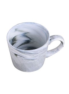 Buy Ceramic Marble Cup Grey/White in Saudi Arabia