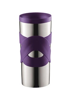 Buy Travel Vacuum Mug Purple/Silver in UAE