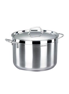 Buy Stainless Steel Extra Deep Casserole Dish Silver 28x18cm in Saudi Arabia