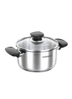 Buy Kappa Stainless Steel Casserole Silver 20x10cm in UAE