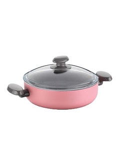 Buy Mia Manolya Low Casserole Pink 26x7.5cm in UAE