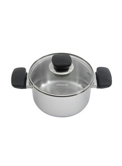 اشتري Casserole Pot With Lid Silver 2.3L في الامارات