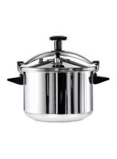 Buy Stainless Steel Authentique Pressure Cooker Silver 10Liters in UAE
