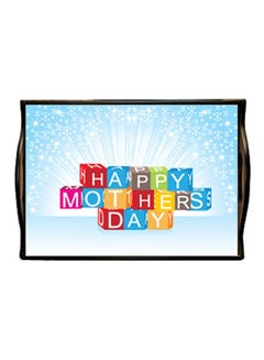 Buy MDF Wood With Lamination Printed Mother's Day Tray Multicolour 25x35cm in Egypt