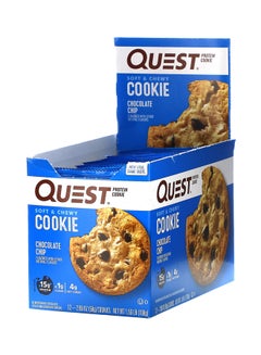 Buy Pack Of 12 Protein Cookie - Chocolate Chip in UAE