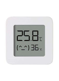 اشتري جهاز قياس درجة الحرارة والرطوبة مي 2 مزود بمقياس حرارة رقمي ذكي أبيض 43x43x12.5مم في الامارات