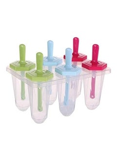 Buy 6 Pieces Of  Ice Cream Mold Multicolour in Saudi Arabia