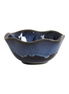 Buy Kiln Eating Bowl Blue/Black 11x5cm in UAE