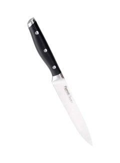 Buy Demi Chef Non Stick Stainless Steel Utility Knife Black/Silver 6inch in UAE