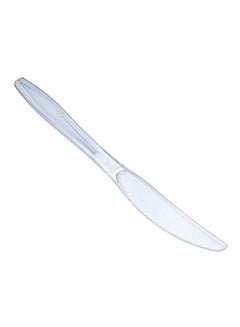 Buy 50-Piece Plastic Knife Set Clear in UAE