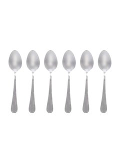 Buy 6-Piece Dinner Spoon Set Silver in UAE