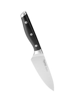 Buy Coloured Non Stick Stainless Steel Chef Knife Black/Silver 6inch in UAE