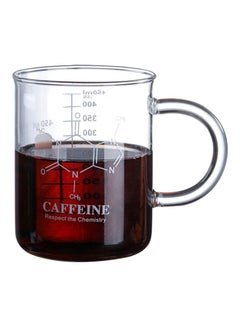 اشتري مج قهوة للقياس بطبقة مزدوجة من زجاج البورسليكات شفاف 450ملليلتر في السعودية