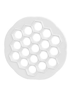 Buy Dumpling Maker Mold With 19-Holes White 20.8x20.8x2.2cm in Saudi Arabia