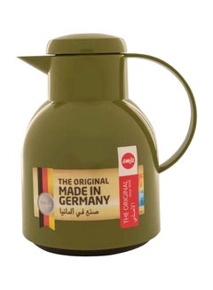 Buy Plastic Vacuum Tea And Coffee Flask Light Olive 1Liters in Saudi Arabia