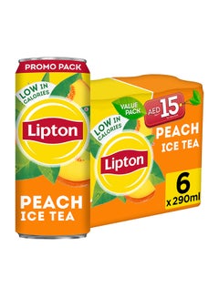 Buy Ice Tea Peach 290ml Pack of 6 in UAE