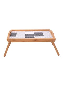 Buy Bed Serving Tray Brown/White/Black in UAE