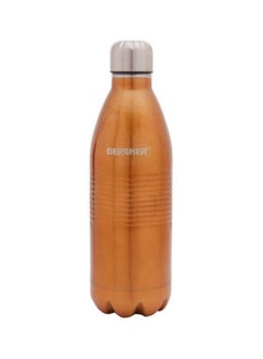 Buy Vacuum Water Bottle Assorted Grey/Gold 750ml in UAE