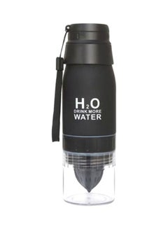 Buy Lemon Cup H2O Drink Water Bottle Black/Clear 5x10x10cm in UAE