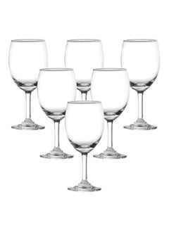 Buy 6-Piece Classic Beverage Glass Set Clear 230ml in UAE