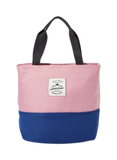 Buy Insulated Lunch Bag Pink/Blue/Black 19.5x11x26cm in UAE