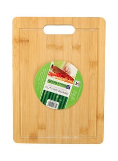 Buy Bamboo Cutting Board (330X230X14Mm) Beige 330x230x14mm in Saudi Arabia