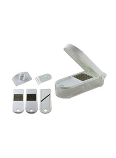 Buy 5-Piece Onion And Vegetable Slicer Set White in Saudi Arabia