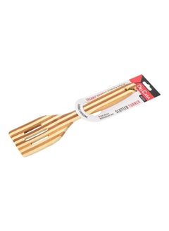 Buy Bamboo Durable Slotted Turner Beige 15cm in Saudi Arabia