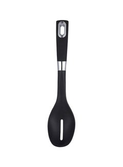 Buy Ergo Nylon Slotted Spoon Black 31.5cm in UAE