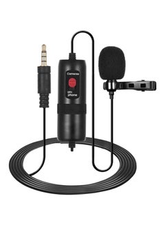 Buy Omni Directional Condenser Lavalier Microphone DD2725 Black in Saudi Arabia