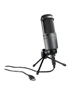 Buy Cardioid Condenser Microphone AT2020USB+ Black in UAE