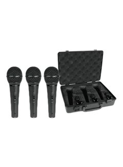 Buy Pack Of 3 Dynamic Cardioid Vocal Microphone With Case XM1800S Black in UAE