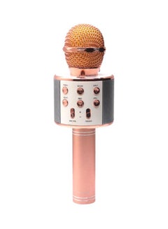 Buy Bluetooth Wireless Karaoke Microphone Rose Gold/Silver in UAE