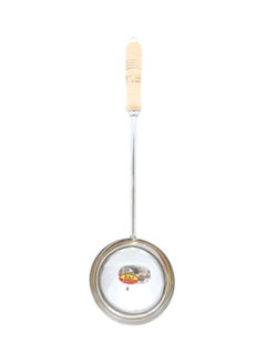 Buy Stainless Steel Ladle Spoon Silver/Beige 52x10cm in UAE