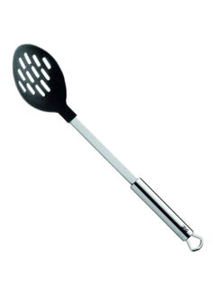 Buy Non Stick Slotted Spoon Silver/Black 13.5inch in Saudi Arabia