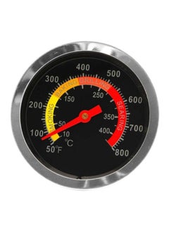 Buy Barbeque Smoker Grill Thermometer Black/Red/Yellow 6x6x11cm in UAE