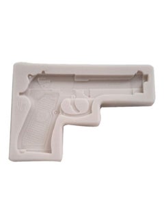 Buy 3D Silicone Gun Cake Mold Gray One Size in UAE