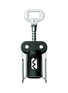 Buy Corkscrew With Bottle Opener Black/Silver 20cm in UAE