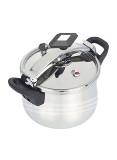 Buy Stainless Steel Pressure Cooker Silver/Black 28Liters in UAE