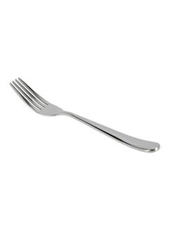 Buy 2-Piece Stainless Steel Dessert Fork Set Silver 9centimeter in UAE