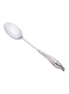 Buy Malaika Salad Spoon Silver 31cm in UAE