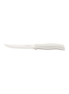 Buy Steak Knife Silver/White 5inch in Saudi Arabia