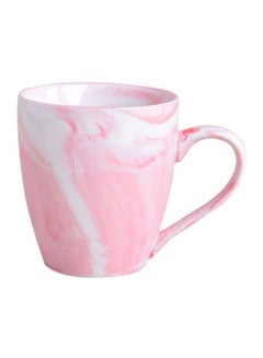 Buy Ceramic Drum Mug Pink/White in Saudi Arabia