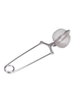 Buy Stainless Steel Handle Tea Mesh Ball Filter Silver 15.5x3.5cm in Saudi Arabia