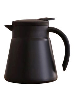 Buy Double-Layer Thermal Insulation Teapot Black 12x13.5cm in Saudi Arabia