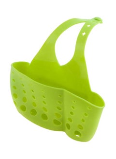 Buy Adjustable Kitchen Storage Basket Green 20x4.5x12cm in Saudi Arabia