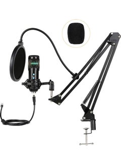 Buy Professional USB Condenser Microphone Kit with Tripod Stand ANY0057 Black in Saudi Arabia